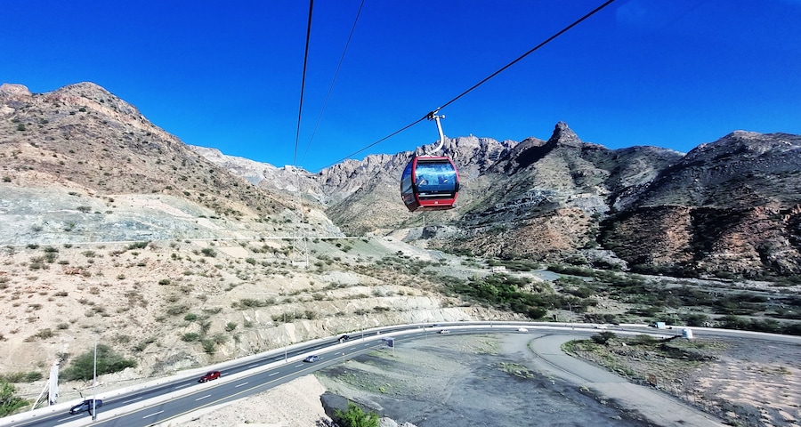 Taif scenery view from Al Hada Cable Car
