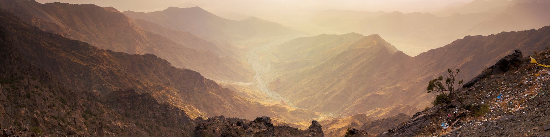 Mountain views around the Al-Hada resort city in western Saudi Arabia