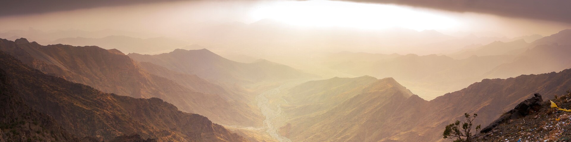 Mountain views around the Al-Hada resort city in western Saudi Arabia