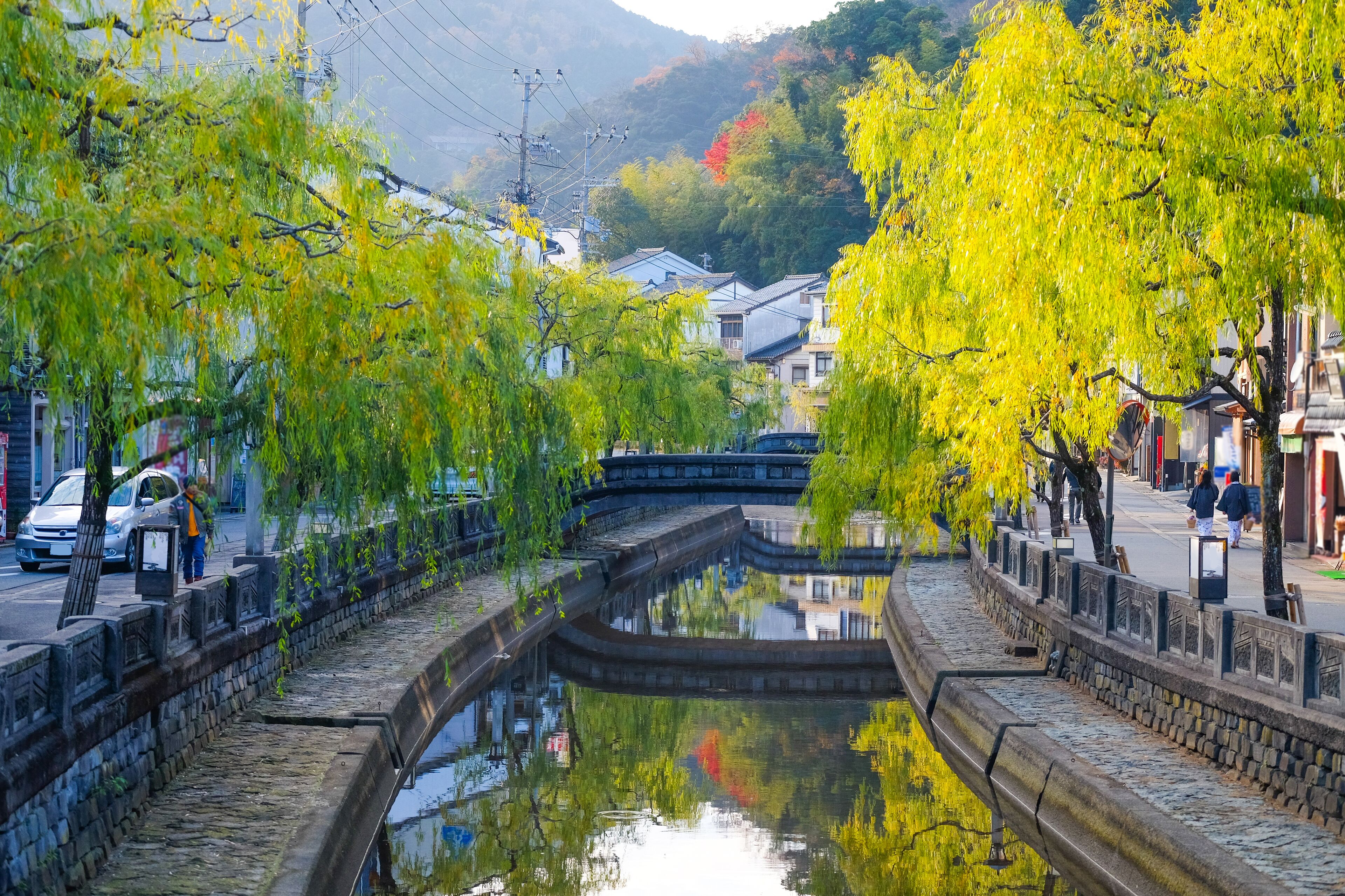 Kinosaki Onsen , The famous city in kansai for onsen. During the leaves changing color in autumn.   In Toyooka City, Hyogo, Japan. ; Shutterstock ID 770983015; purchase_order: SF 06557000; job: ; clie