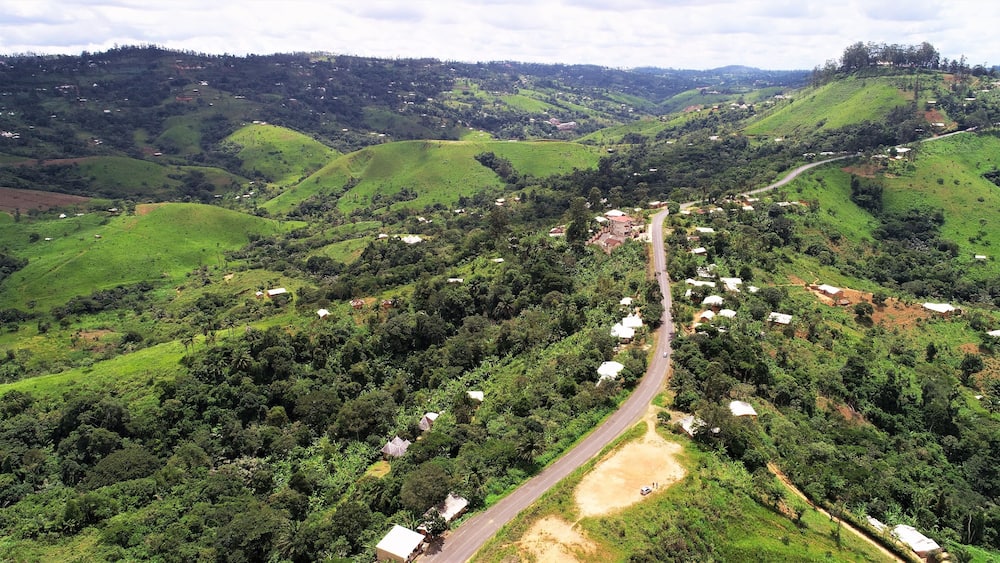 road in west cameroon mountains