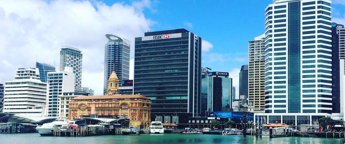 Auckland harbour - taken from outside the Hilton.