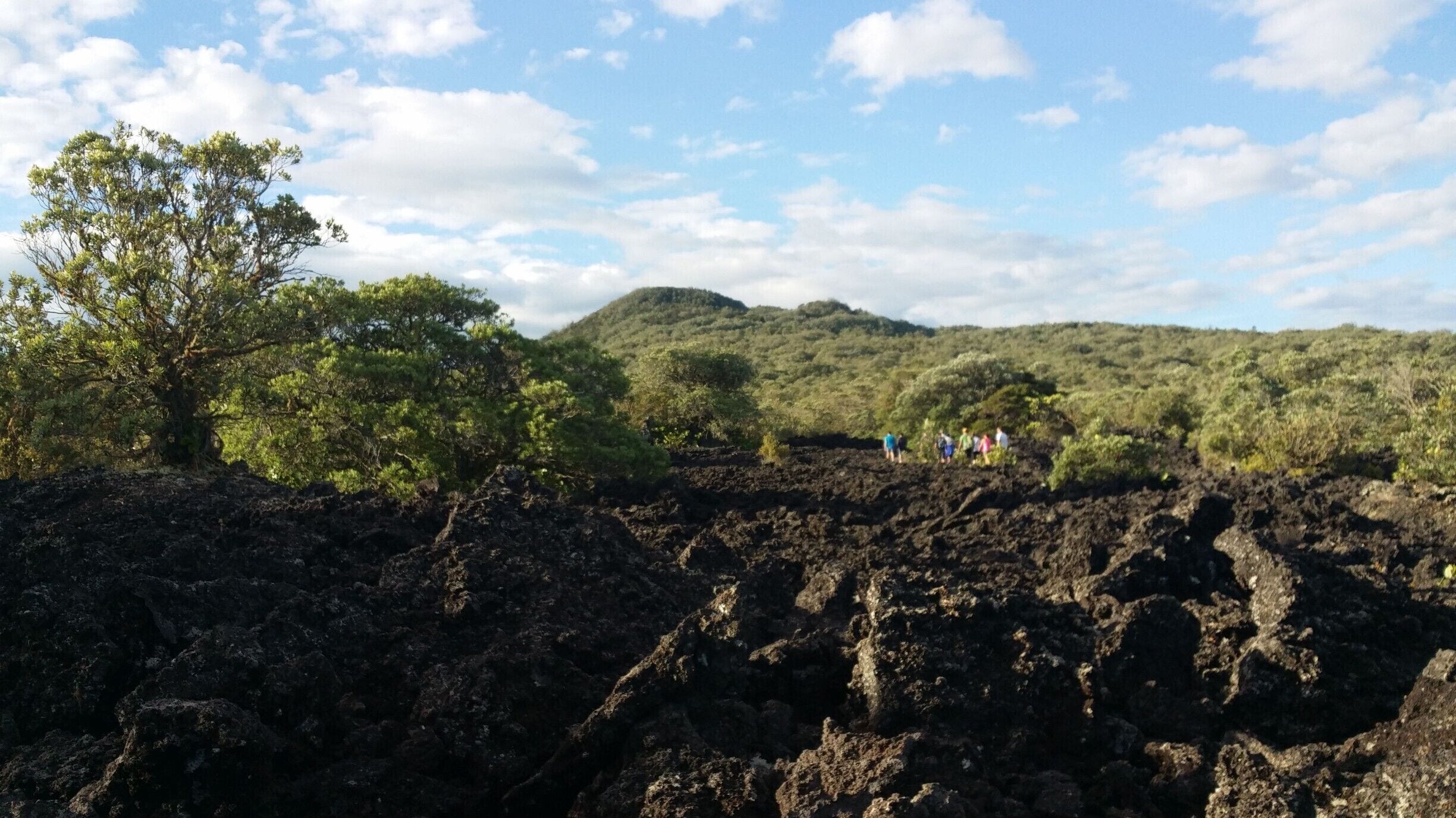 Along the way to the summit you may see a lot of lava rests.