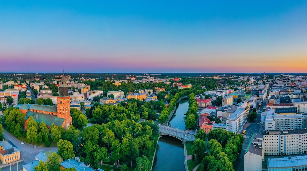 Panorama view of Turku, Finland