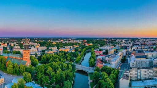Panorama view of Turku, Finland