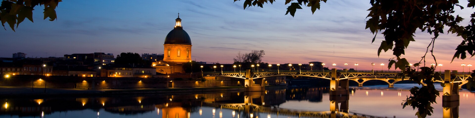 France is very beautiful night. It is the France's one of the most beautiful night view. Famous Airbus series airplane were made in Toulouse.