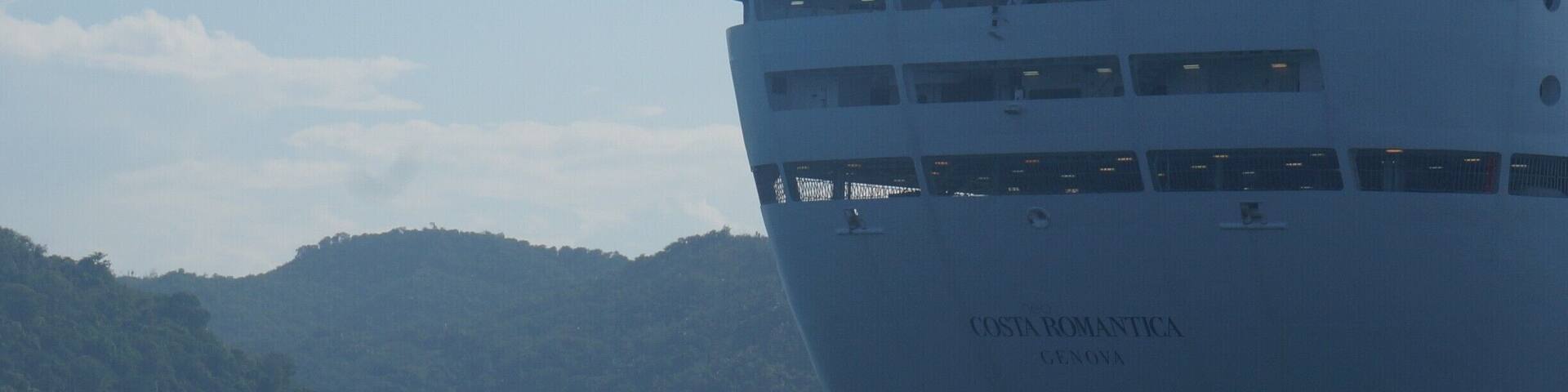 As you can see I took a cruise from Costa Cruceros to get there.