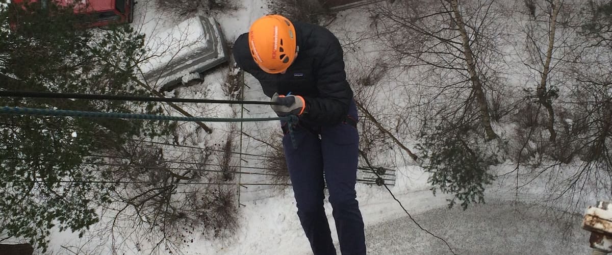 Here's how to see Tampere in a whole new way: check out the awesome views at the top of the observation tower, and then abseil down the side of it!