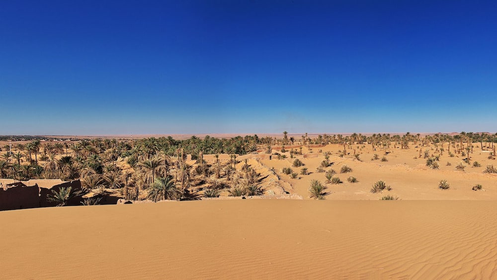 Dune, Sand, Sahara oasis, Timimoun, Algeria