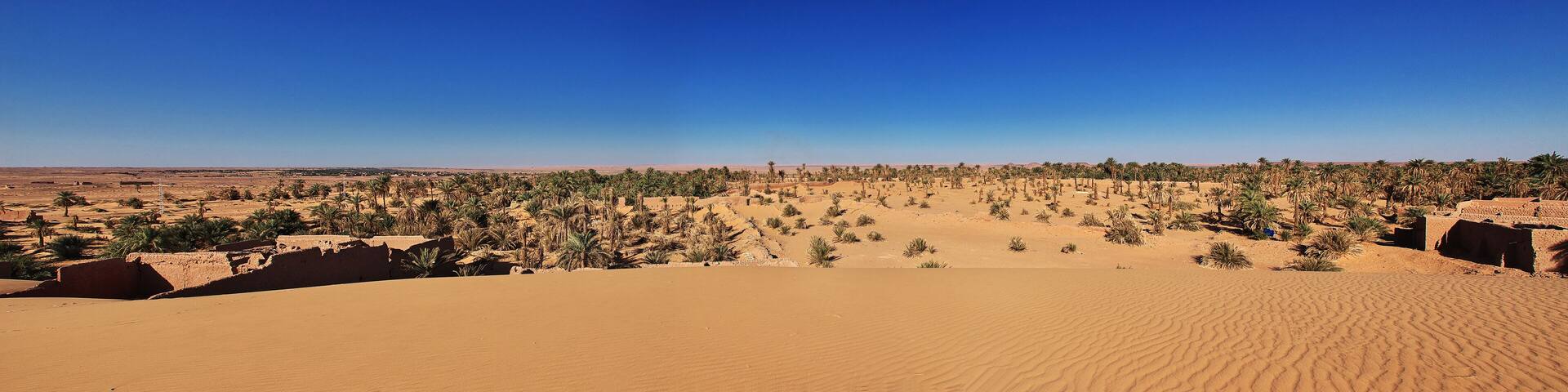 Dune, Sand, Sahara oasis, Timimoun, Algeria