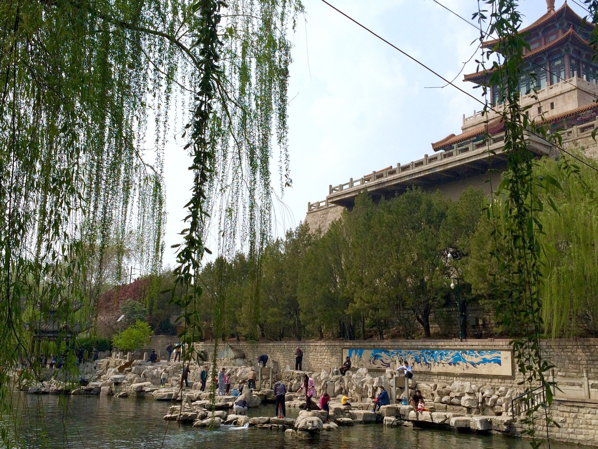 This is in Lixia. The locals like to get their drinking water straight from this body of water. It's not really advisable to drink it straight, but there are some parts where the water are distilled. Just got to keep a look out for it. And most possibly bring a water bottle with you, so you can get to taste it, or like the locals bring a gallon jug! 😂