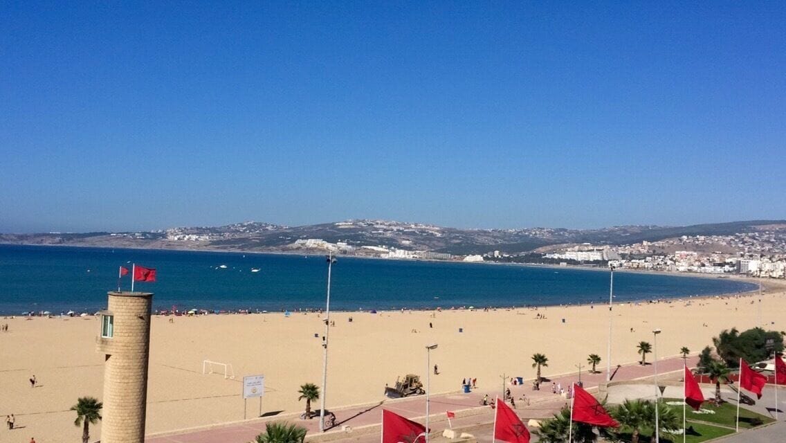 Beach in Tangier, Europe is just 15km away...