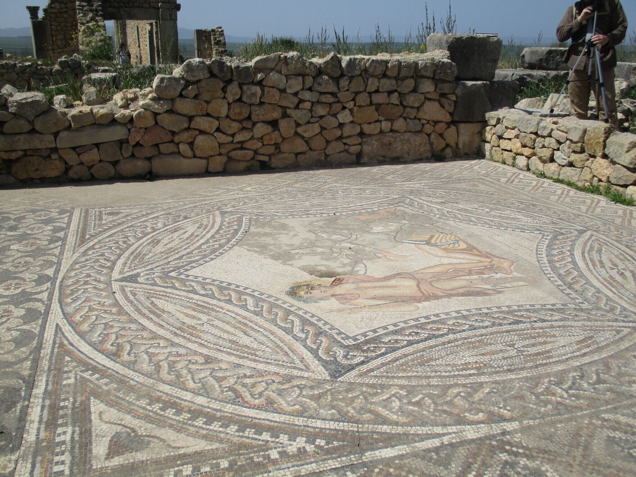 Mosaic floors at this Roman era ruin just north of Meknes are in remarkable condition, given the state of decay that surrounds them.  If you go, plan to spend a couple of hours here.

https://davenotravels.blog