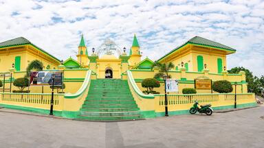 Penyengat Island, Kepulauan Riau, Indonesia, March 2023: "New Image from Masjid Raya Sultan Riau Penyengat"