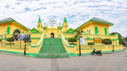 Penyengat Island, Kepulauan Riau, Indonesia, March 2023: "New Image from Masjid Raya Sultan Riau Penyengat"