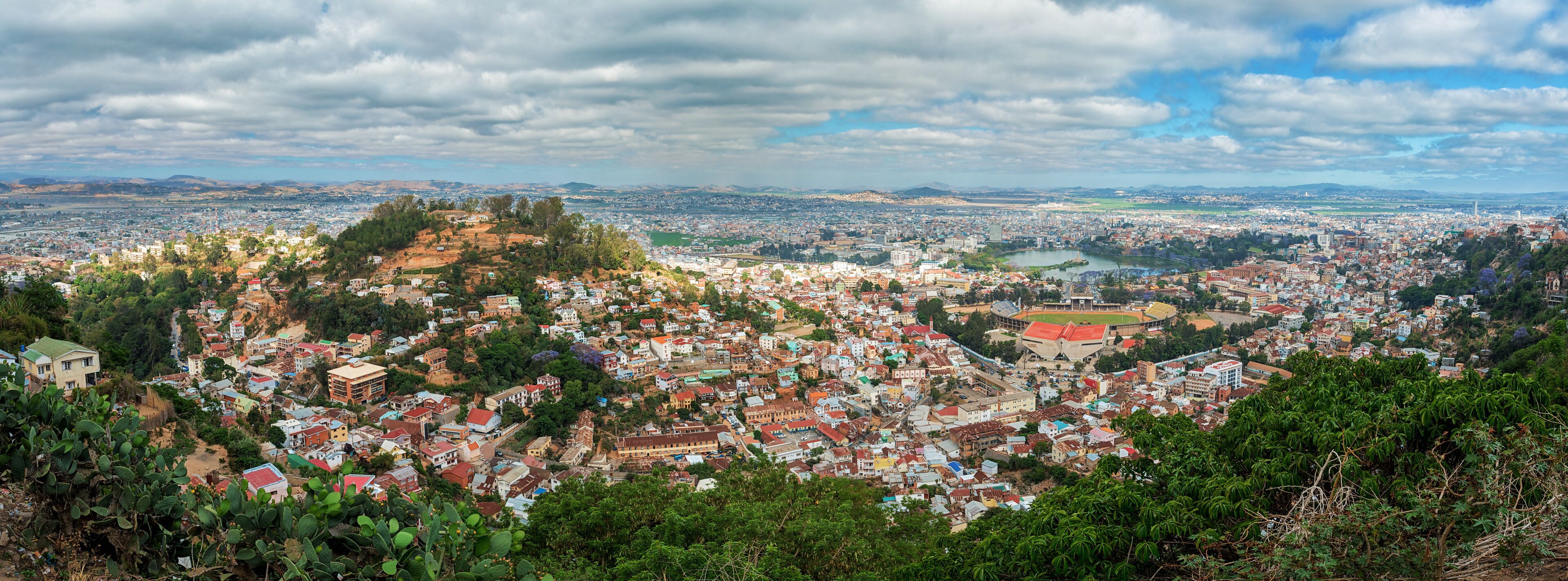 Panorama of Antananarivo capital of Madagascar