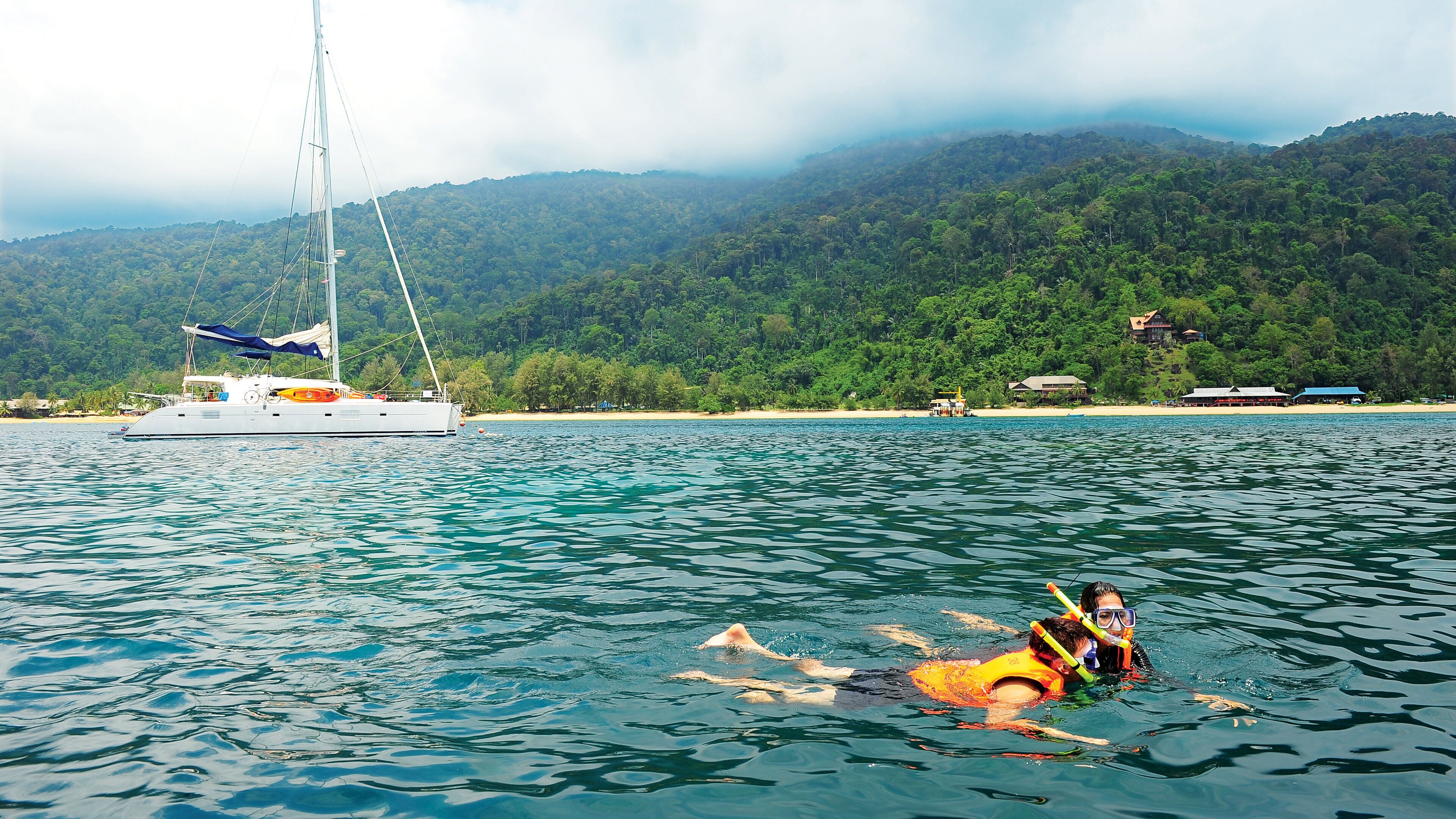 Johor Bahru which includes snorkeling and general coastal views as well as a couple