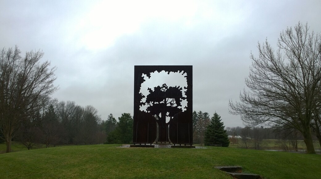 'Monument to a Tree' (1994) by Carl Floyd. A 3-d sculpture of a tree within a tree.