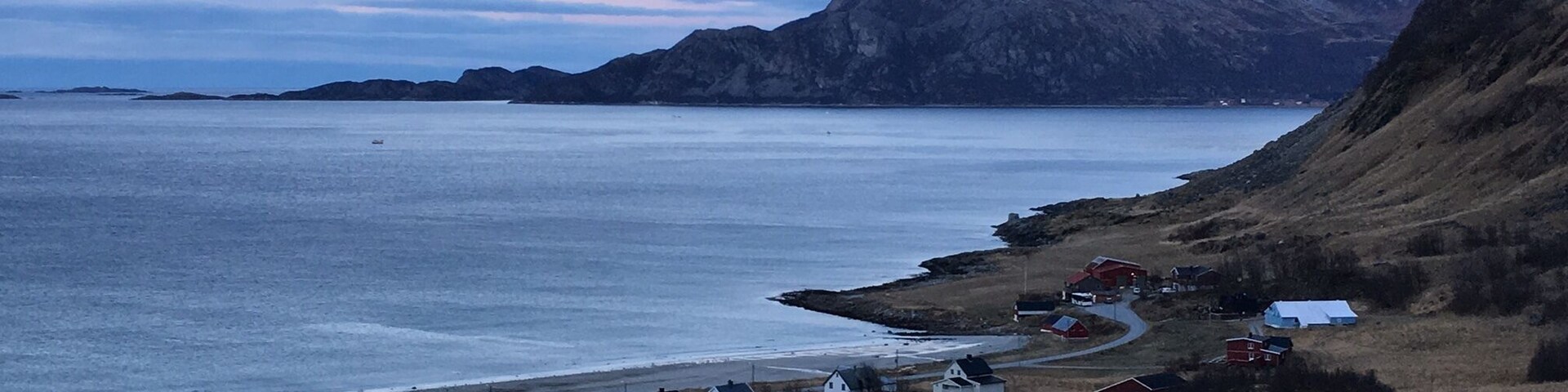 Tromvik, Norway - little fishing village near Tromso during the polar night. The same village Prince Henry and Meghan Markle went to vacation. Very peaceful, very remote.