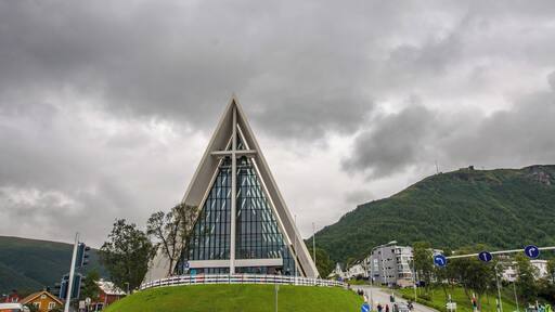 Tromsø's Arctic Cathedral is a striking landmark in this stunning city.