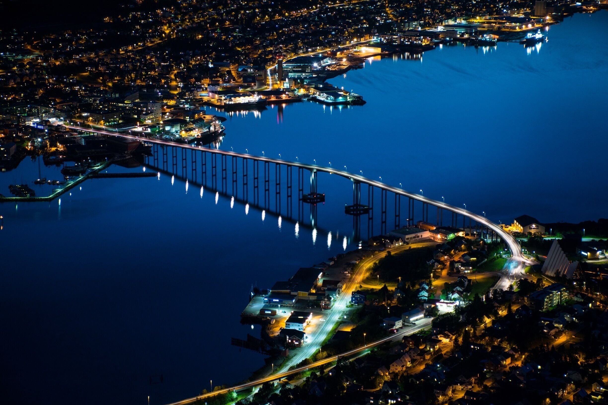 Saturday night Tromsø. #city #sea #blue #cityscape
#norway #photooftheday