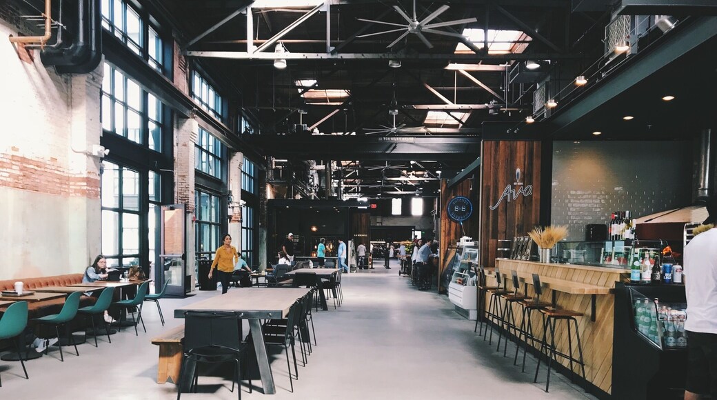Super cool space for food, coffee, drinks, shopping and hanging out in downtown Tampa!