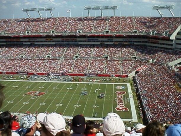 Nice day at the bucs game in Raymond James stadium