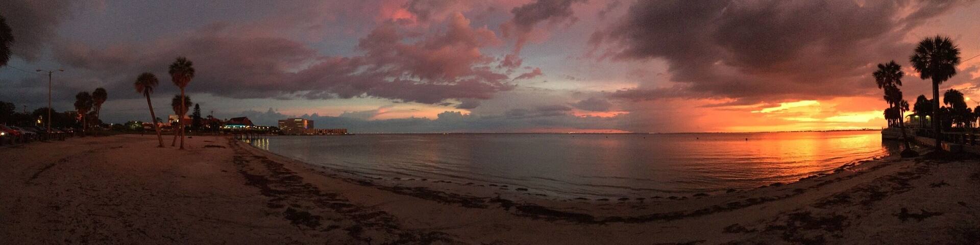 After the storm sunset