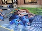 Sidewalk chalkings at Hyde park village. Amazing how detailed these artists can get with these tools, canvas, and inspirations! Unfortunately, torrential rains next day likely cleansed the artwork.