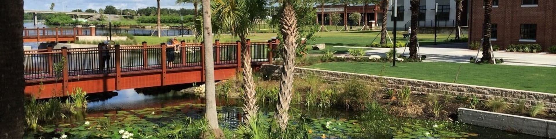 Natural spring leading to Hillsborough river. Now has Water Works park built around it. Looks beautiful