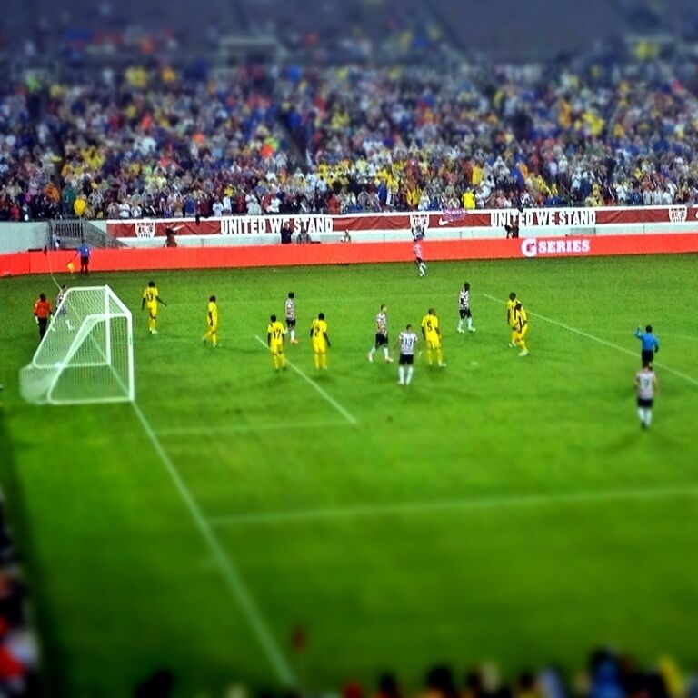 June 8th, 2012. USA played Antigua & Barbuda. USA won 3-1.

This was my first time at a professional soccer game of any kind. Although it poured about half the time, and the other time it just rained, it was very much worth it. The electricity in the crowd is unlike any other sporting event I've been to. For 90 minutes people are on their feet chanting USA, Dempsey, etc. If you get the chance and like sports of any kind I would highly recommend going, I can say I will be finding other USA games wherever they are and going in the future. 