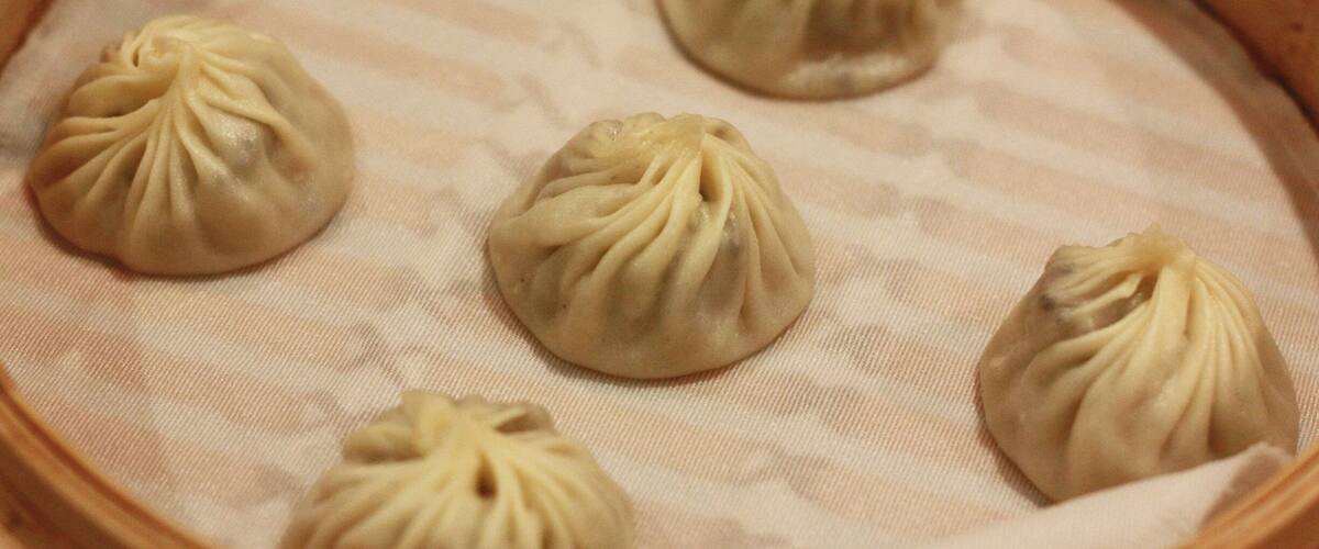 I had these truffle and pork xiaolongbaos for lunch at the Michelin-starred restaurant's branch in Taipei 101. So good! #delicious