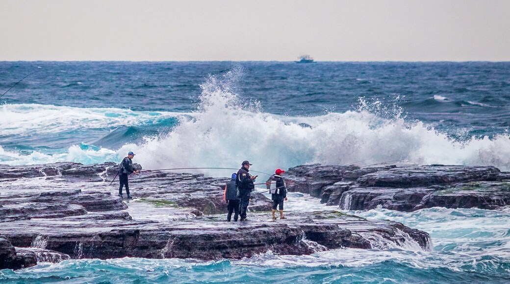Fishing and cell phone checking amongst the waves along Taiwan’s far NE coast. It’s a windswept and geologic landscape that look and feels like it could be the edge of the North Sea.