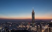 Taipei city at night