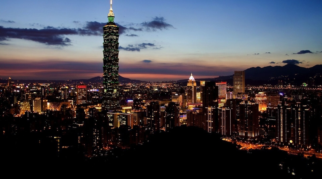 A night view of taipei 101 tower. Breathtaking.