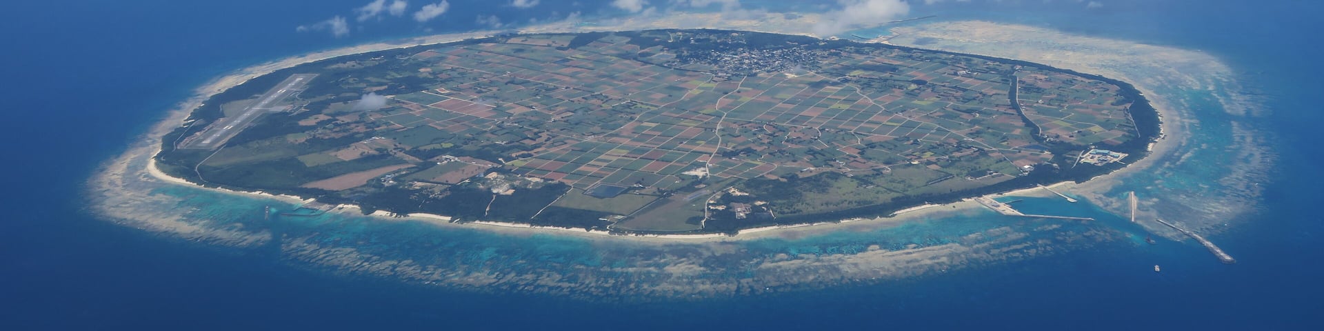 Panoramic view of Tarama Island, Okinawa, Japan