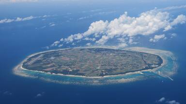 Panoramic view of Tarama Island, Okinawa, Japan