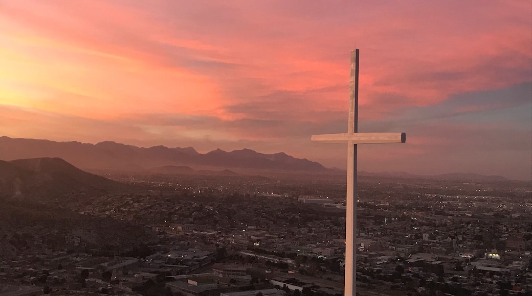 The desert sky, dramatically hopping from one color to another, in Northern Mexico. Yellow, blue, purple, pink, and red; a masterpiece with a blessing.
#torreon #coahuila #mexico #sunset #lifeatexpedia #sky #cross #cityscapes #panoramicviews #red #goldenhour