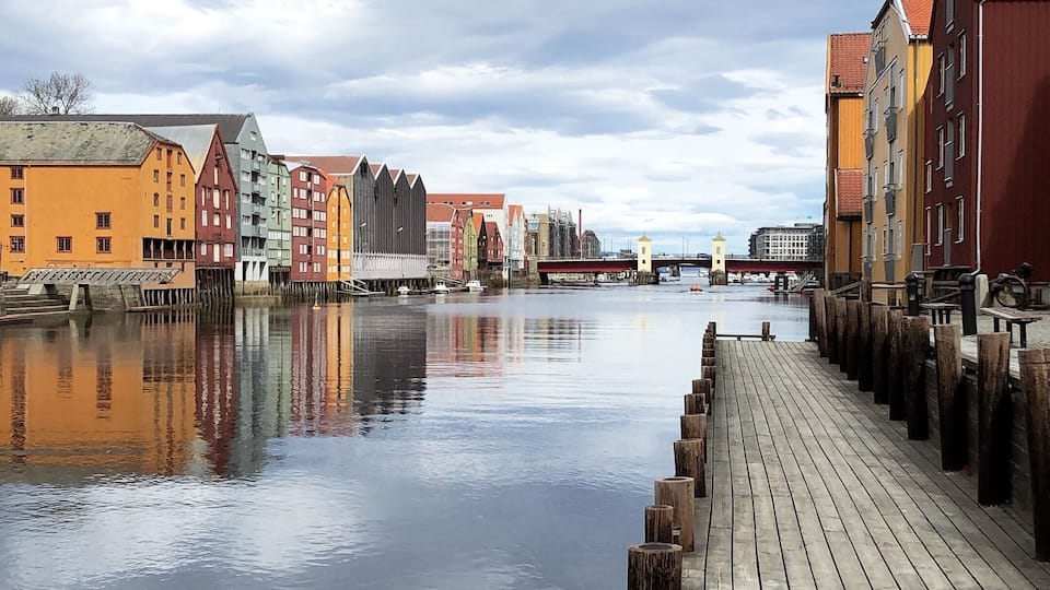 Love all the colors. Downtown Trondheim was a bit overwhelming after days of more rural places but it was still pretty lovely. #norway