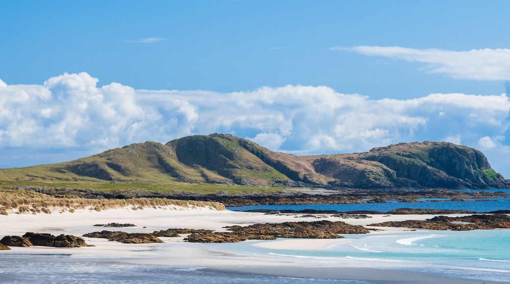 Beinn Ceann a' Mhara headland, seen from The Maze beach, Isle of Tiree, Inner Hebrides, Scotland