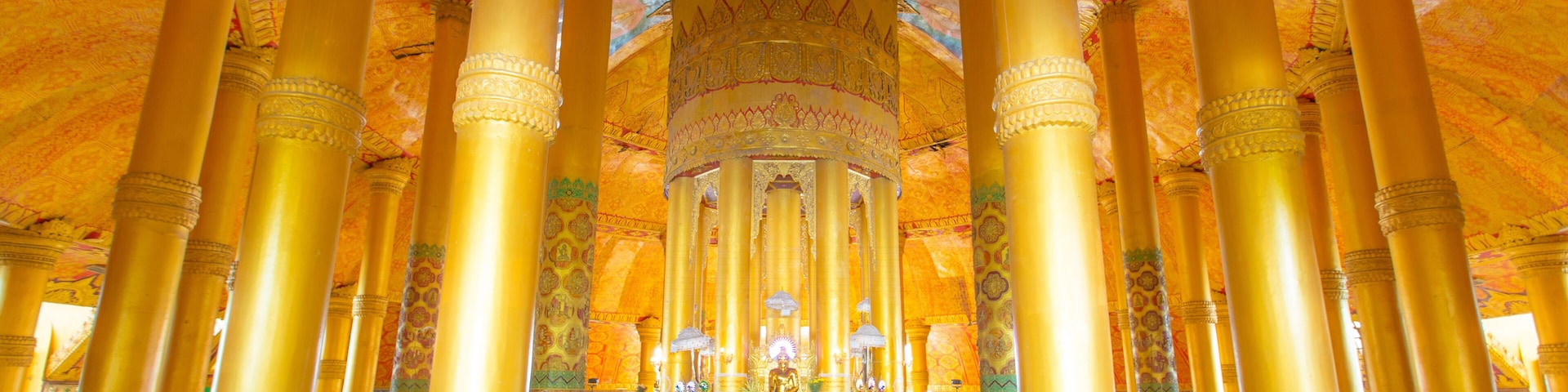 Inside Lawkananda Pagoda Sittwe