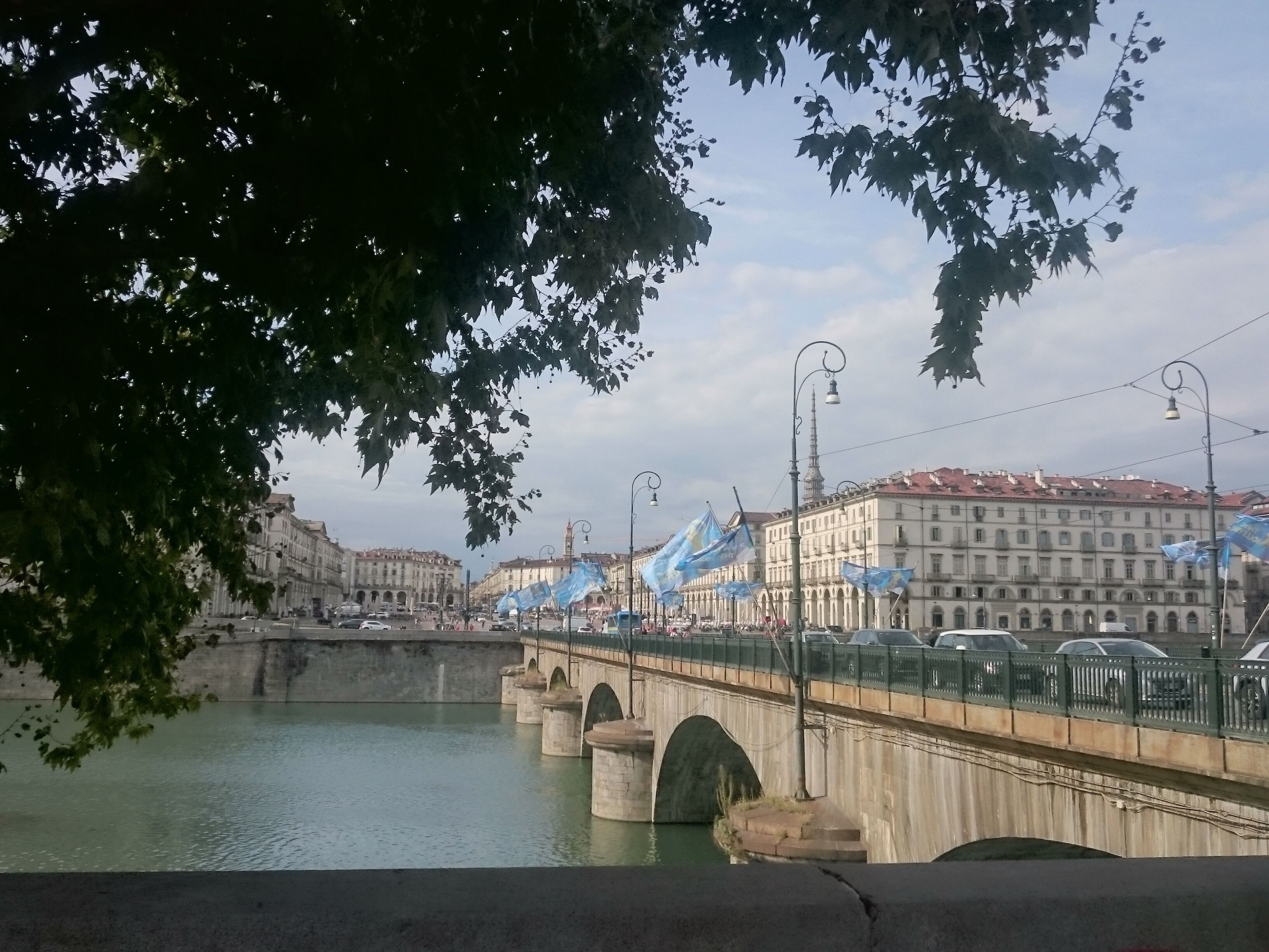 A view back over the Po