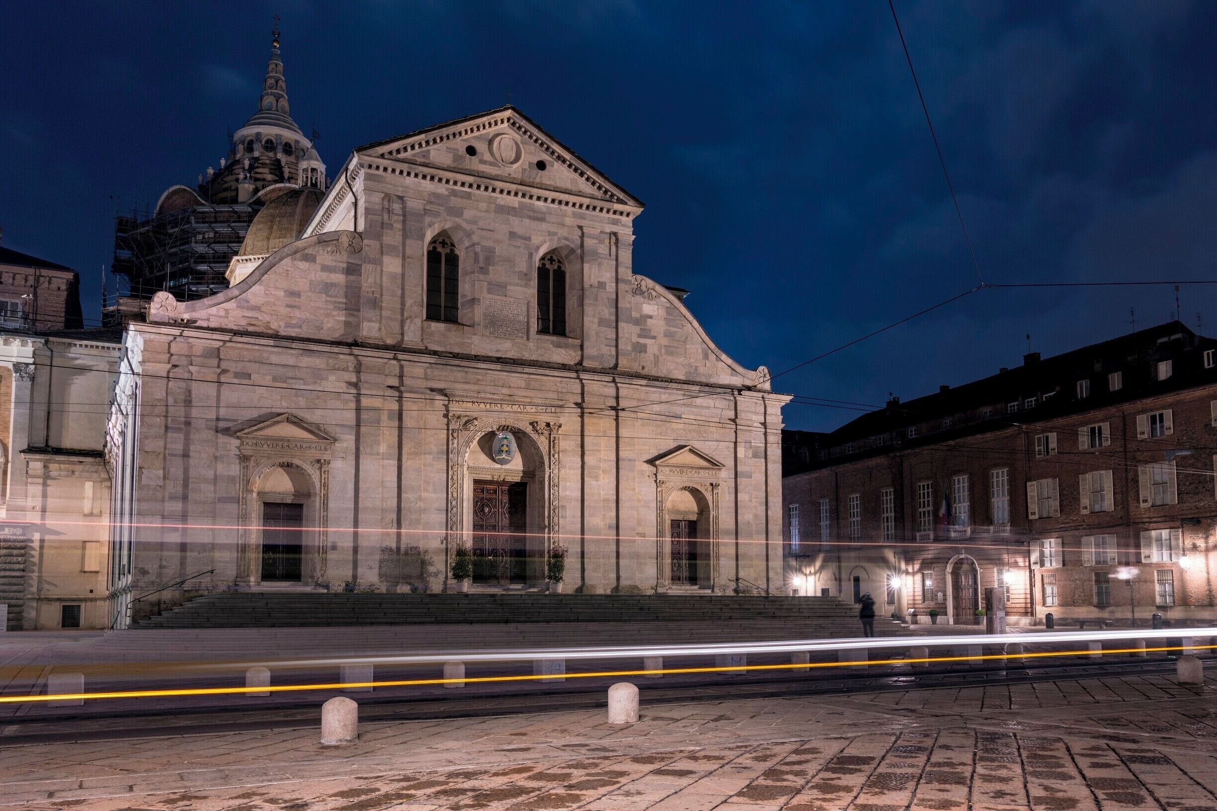 Cathedral of Saint John the Baptist At Night, Turin Italy