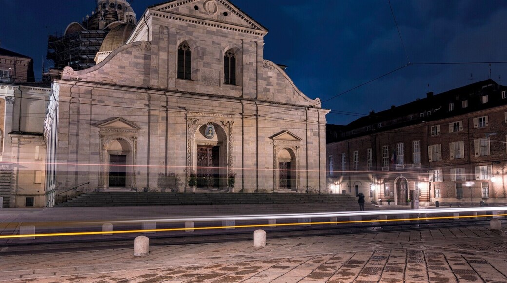 Cathedral of Saint John the Baptist At Night, Turin Italy