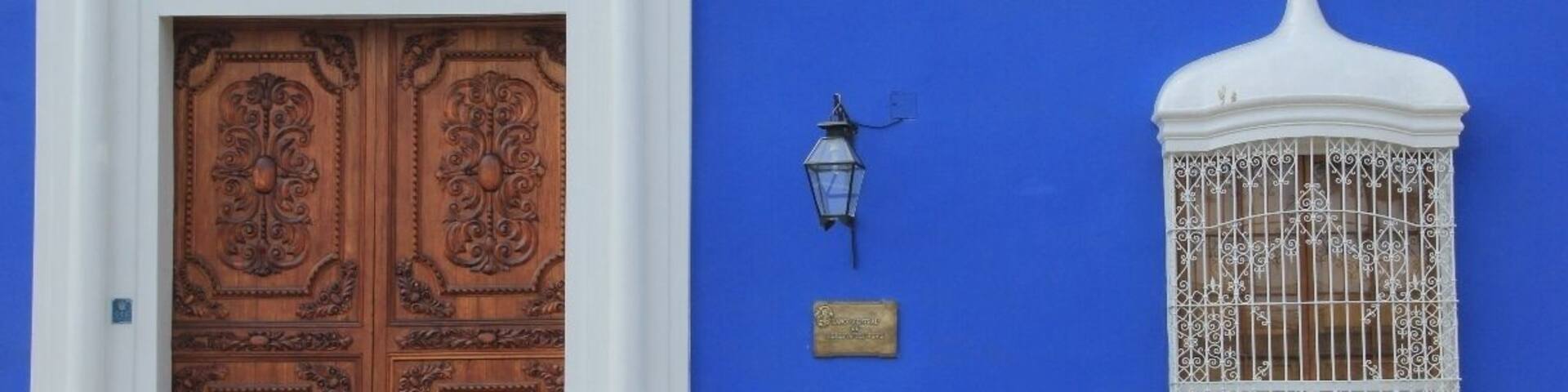 Trujillo contains some remarkably well-preserved beautiful colonial buildings with imposing doorways, large decorative windows and balconies, and colourful facades. #blue
To read more about Trujillo (and to see lots more photos like this one), please head over to my blog via the following link:
http://galloparoundtheglobe.com/colourful-colonial-buildings-trujillo/