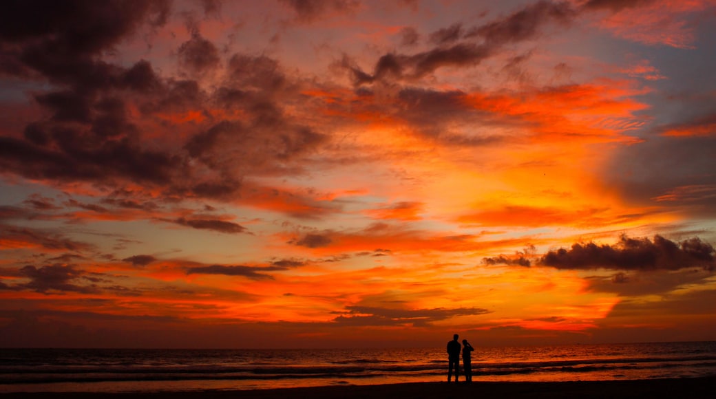 Sunset on Varkala beach, Kerala, India