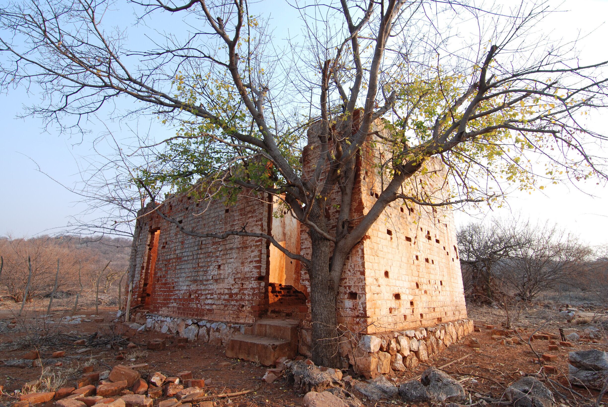 Abandoned miners' house close to !Uris Lodge, Tsumeb, Namibia.