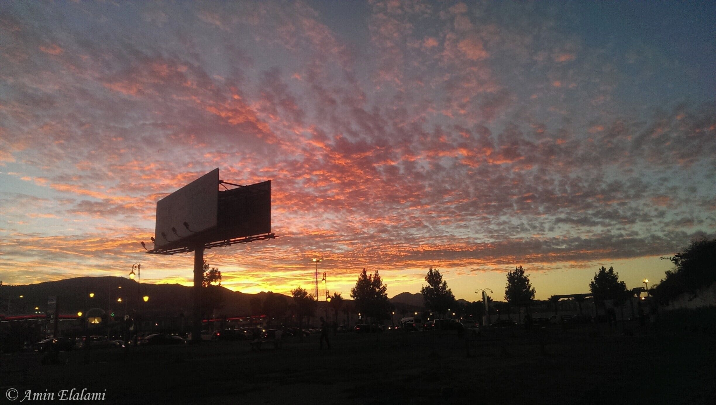 sunset in tetouan,morocco.