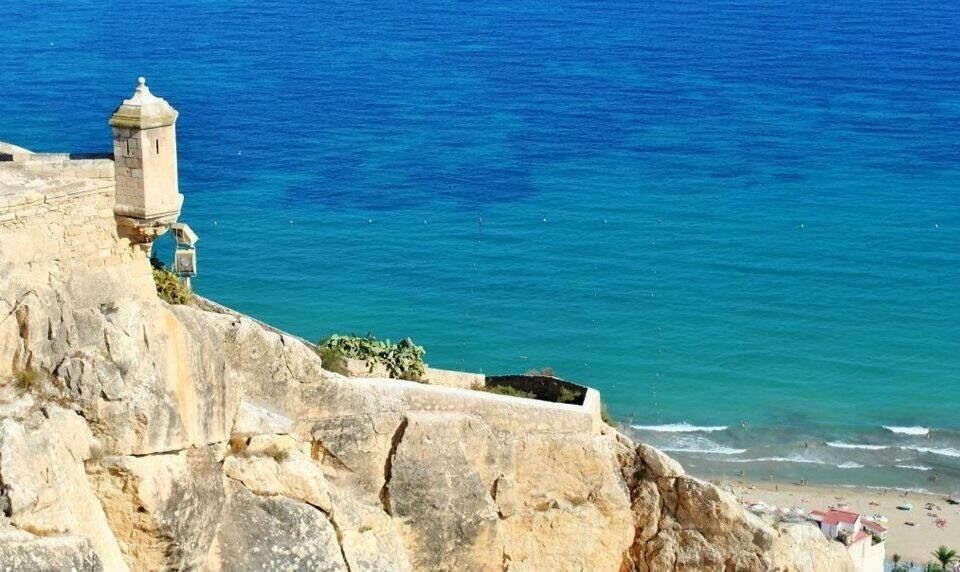 Captivating view of the Mediterranean from a parapet atop Mount Benacantil. Not a terribly difficult climb, and the views were well worth it, even in the heat!