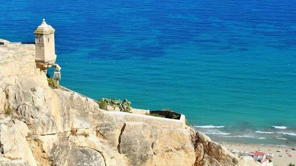 Captivating view of the Mediterranean from a parapet atop Mount Benacantil. Not a terribly difficult climb, and the views were well worth it, even in the heat!